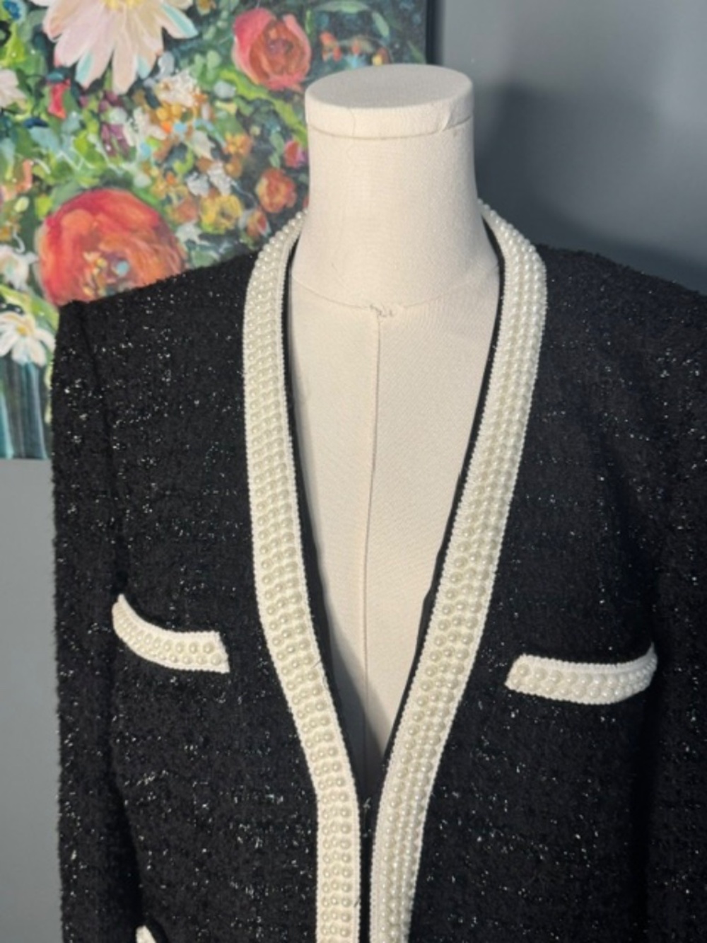 Veronica Beard “Kemsley” Tweed Jacket – NWT – Size 12 - Picture 4 of 4